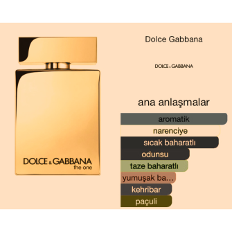 Dolce Gabbana The One For Men Gold EDP Intense 100 ml Erkek Parfüm