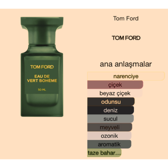Tom Ford Vert Boheme Edp 100 ml Bayan Tester Parfüm 