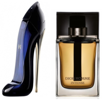 2’li Parfüm Set:Christian Dior Homme İntense Edt 100ml Erkek Parfüm+Carolina Herrera Good Girl Edp 80ml Bayan Parfüm
